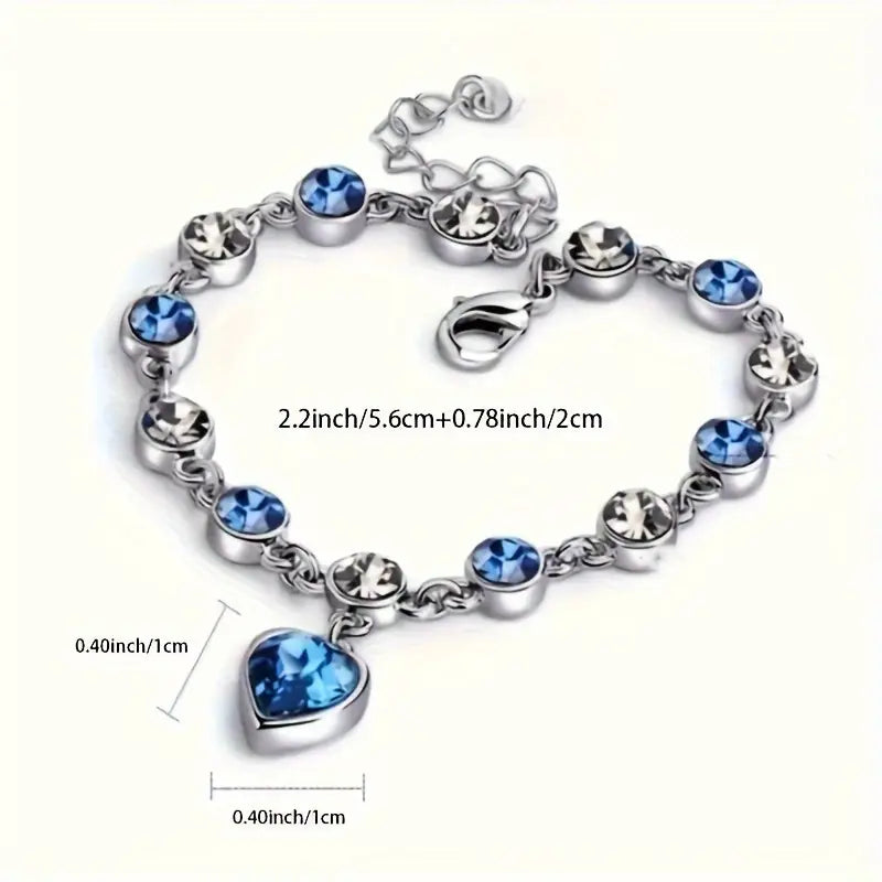 VIVILY | Armband Glanz Herz Ozean