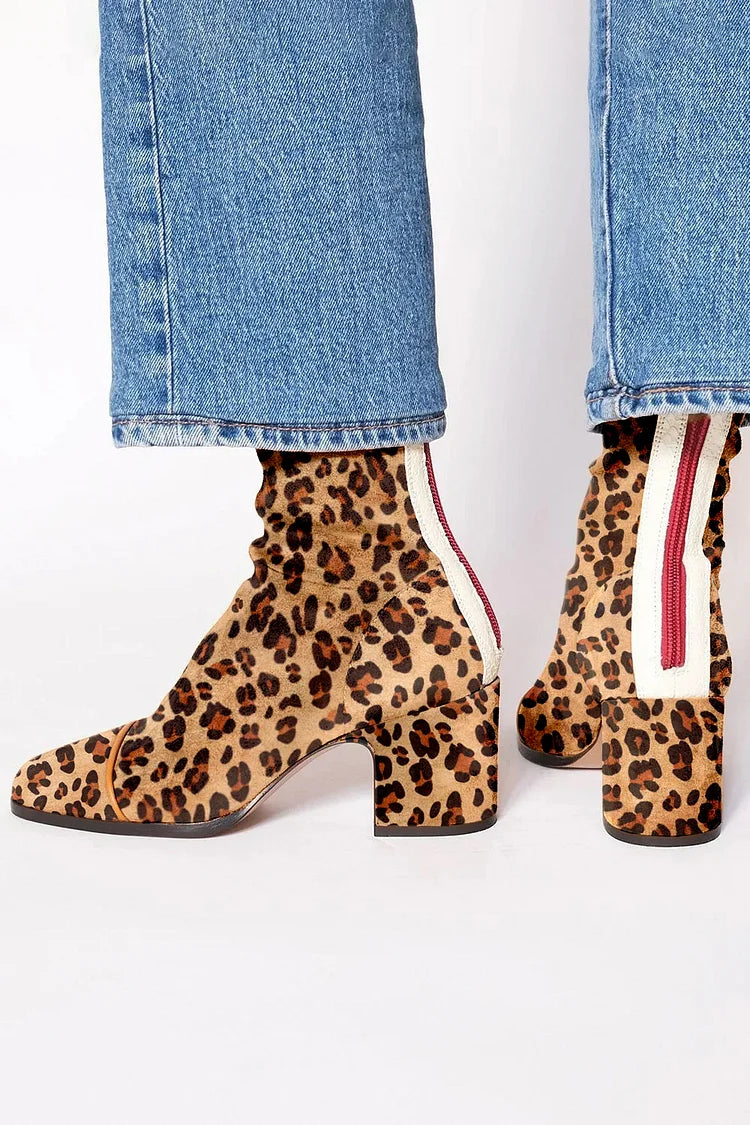 VIVILY | Stilvolle Leoparden-Stiefeletten