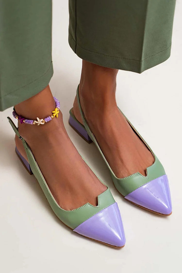 Jasmin | Elegante Ballerinas mit zweifarbiger Spitze und raffinierten Details
