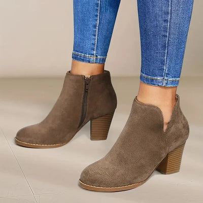 VIVILY | DAMENSTIEFELETTEN MIT DICKEM ABSATZ