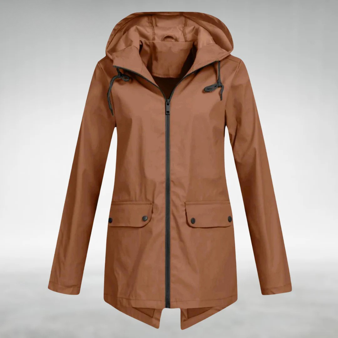 VIVILY | Wasserdichte Kapuzenjacke mit Taschen