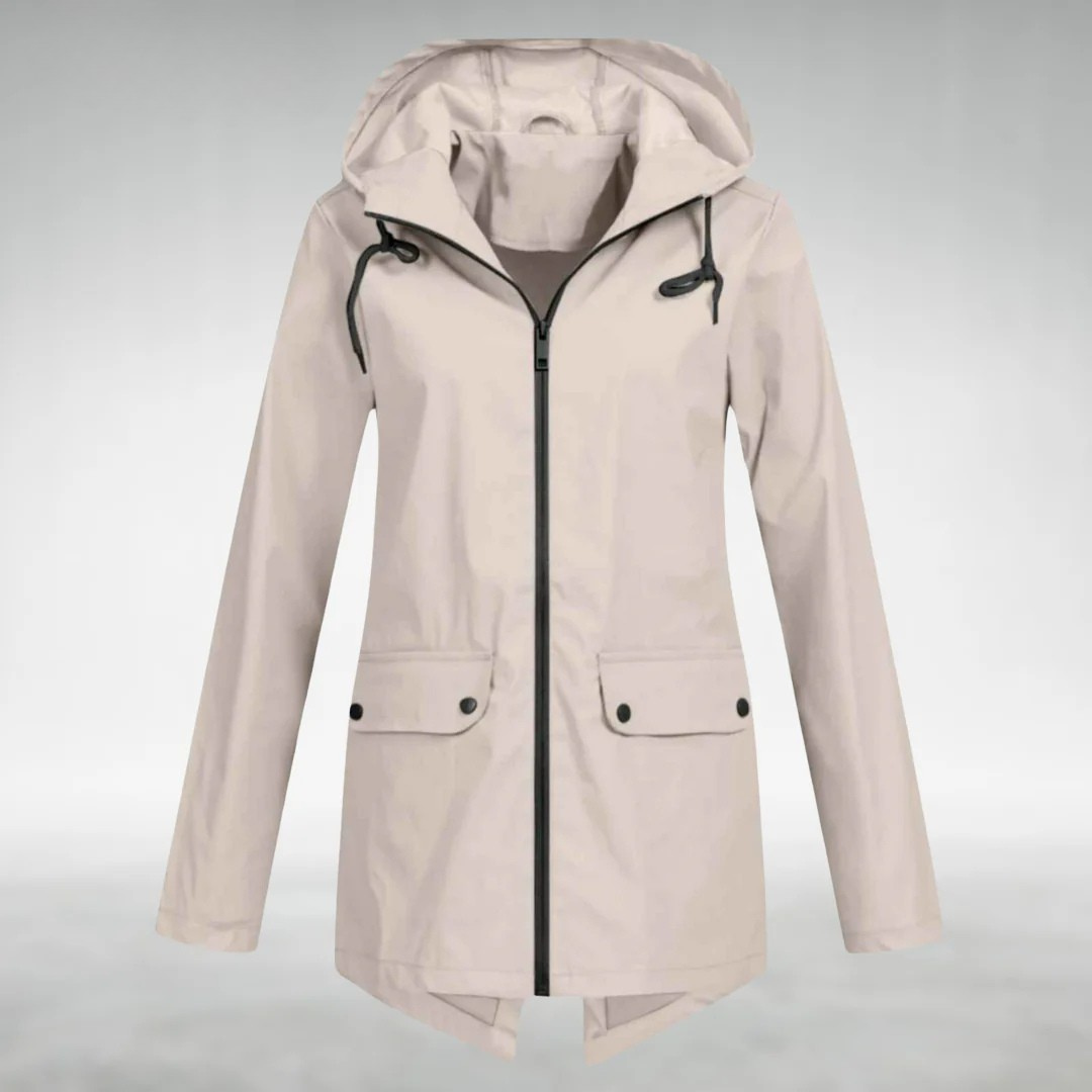 VIVILY | Wasserdichte Kapuzenjacke mit Taschen