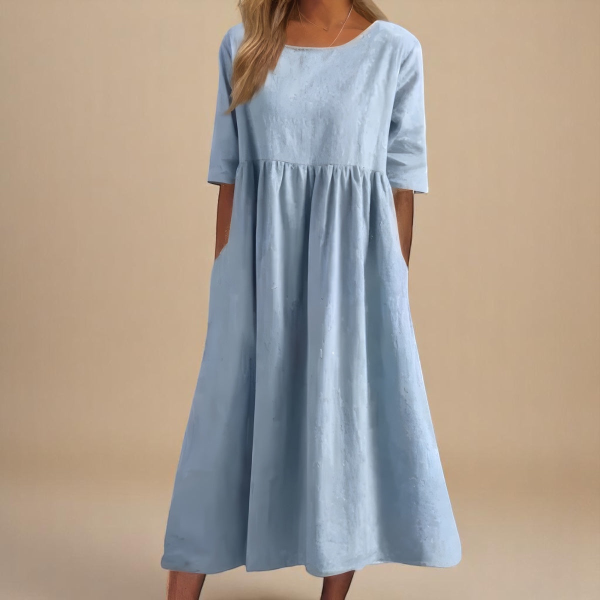 Irmgard™ | Flatterndes Baumwollkleid