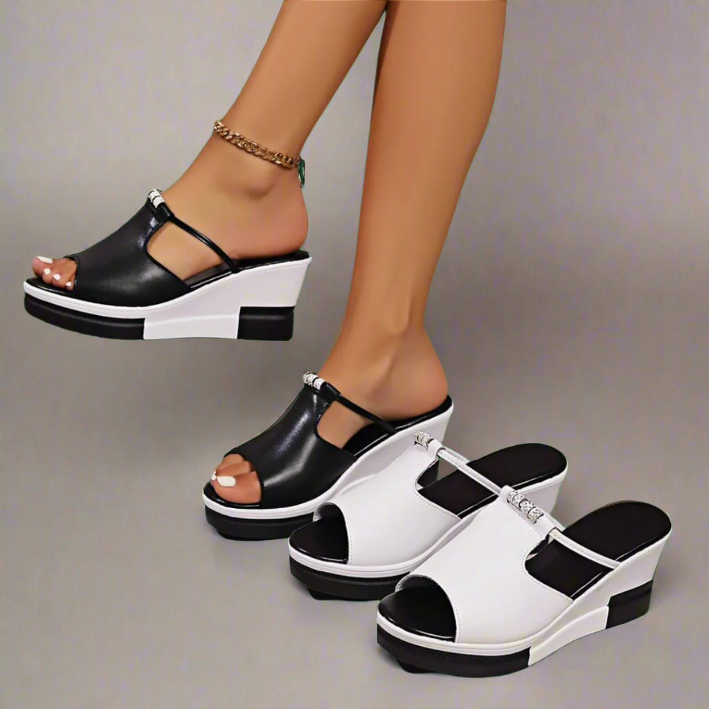VIVILY | Elegante hochhackige orthopädische Sandalen