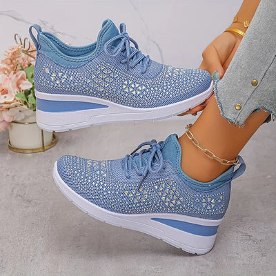 VIVILY | Orthopädische Sneakers mit funkelnden Strasssteinen