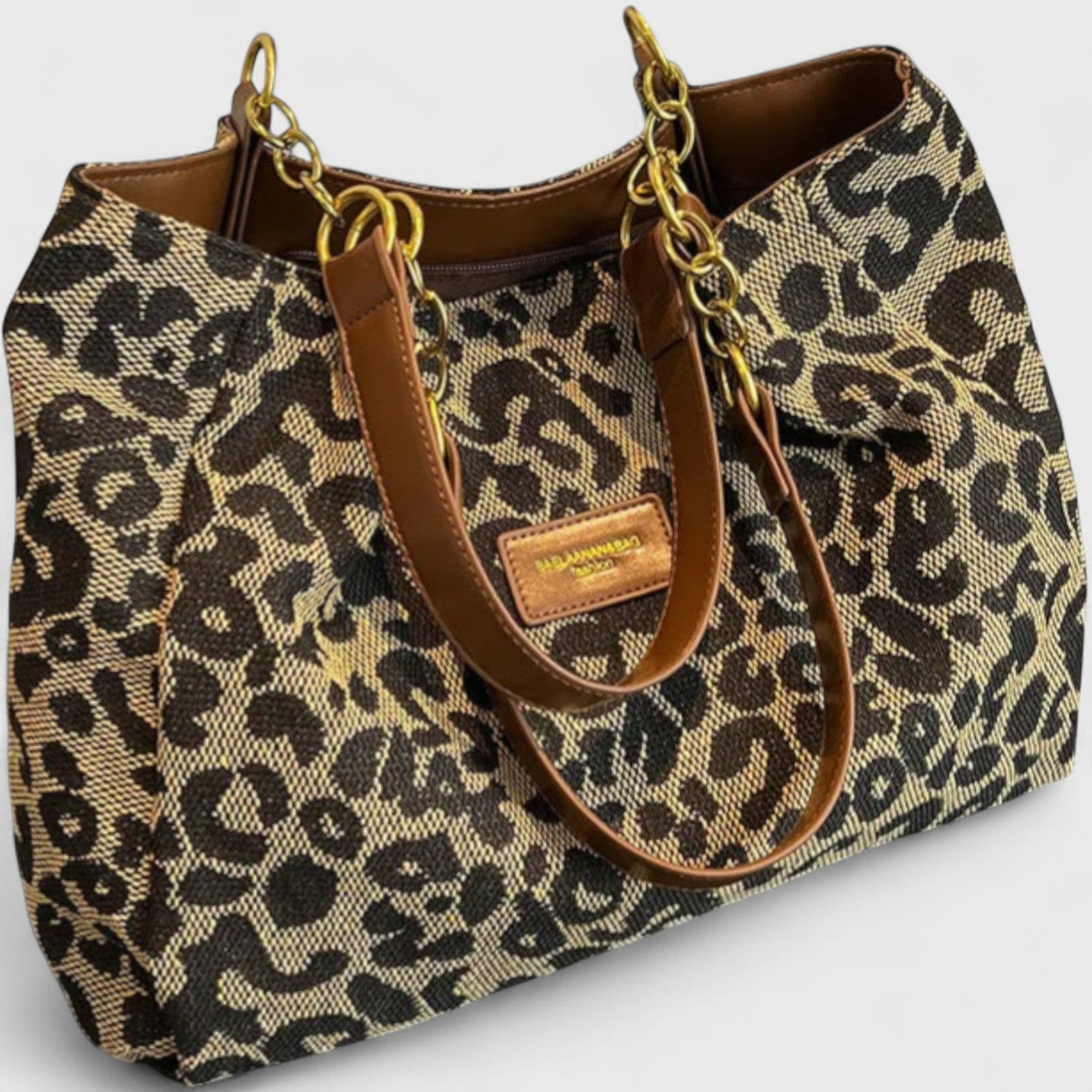 Élodie – Große Tasche mit elegantem Leopardenmuster