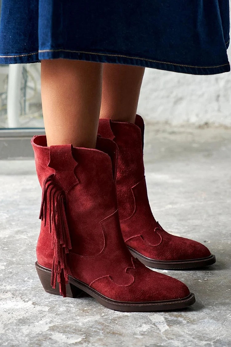 VIVILY | Stiefeletten im Western-Stil