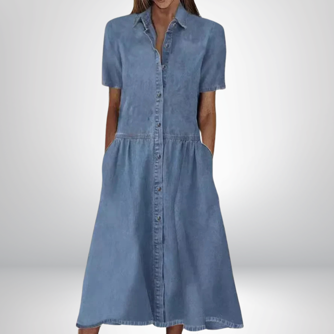 VIVILY | Stilvolles Denimkleid