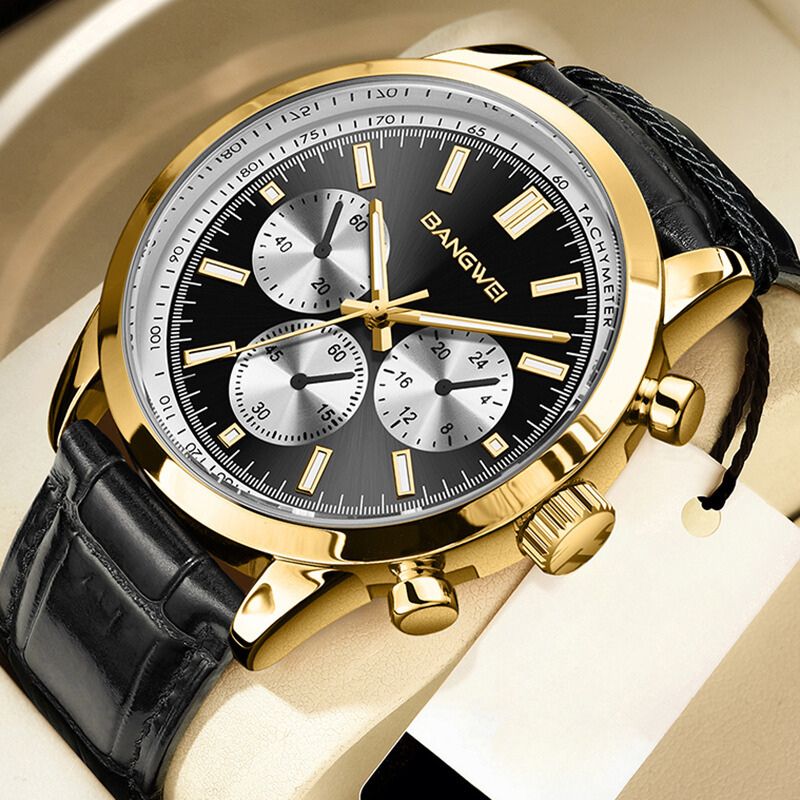 VIVILY | Militär Sport Casual™ Quarz Uhr aus Leder