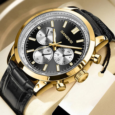 VIVILY | Militär Sport Casual™ Quarz Uhr aus Leder