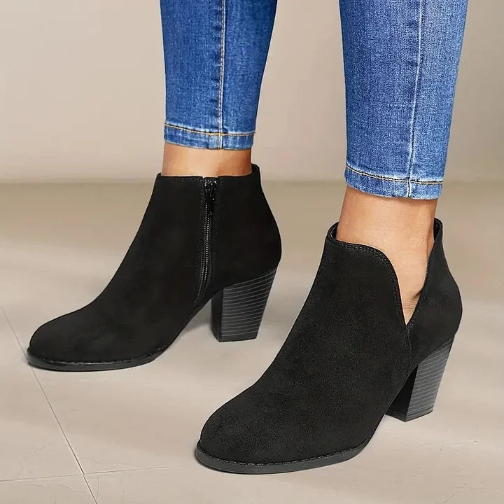 VIVILY | DAMENSTIEFELETTEN MIT DICKEM ABSATZ