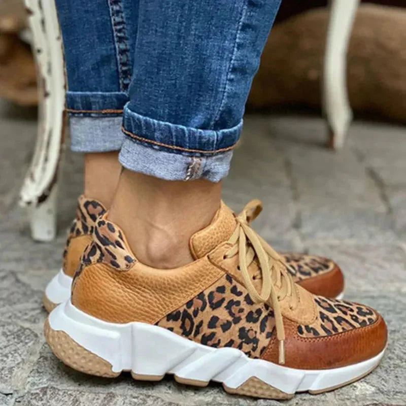 VIVILY | Bequeme Leoparden-Sneaker