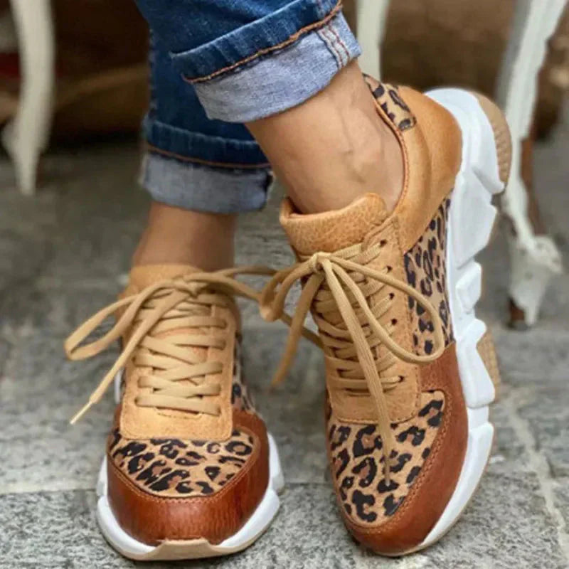 VIVILY | Bequeme Leoparden-Sneaker