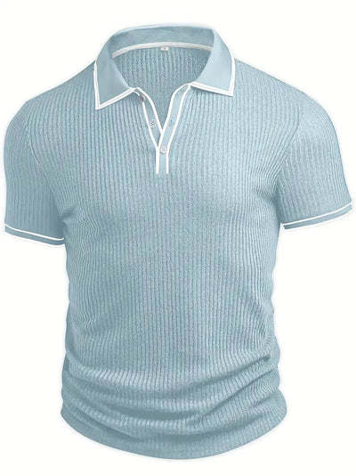 Matthias | Polohemd – Strukturierte Eleganz mit Mediterranem Flair