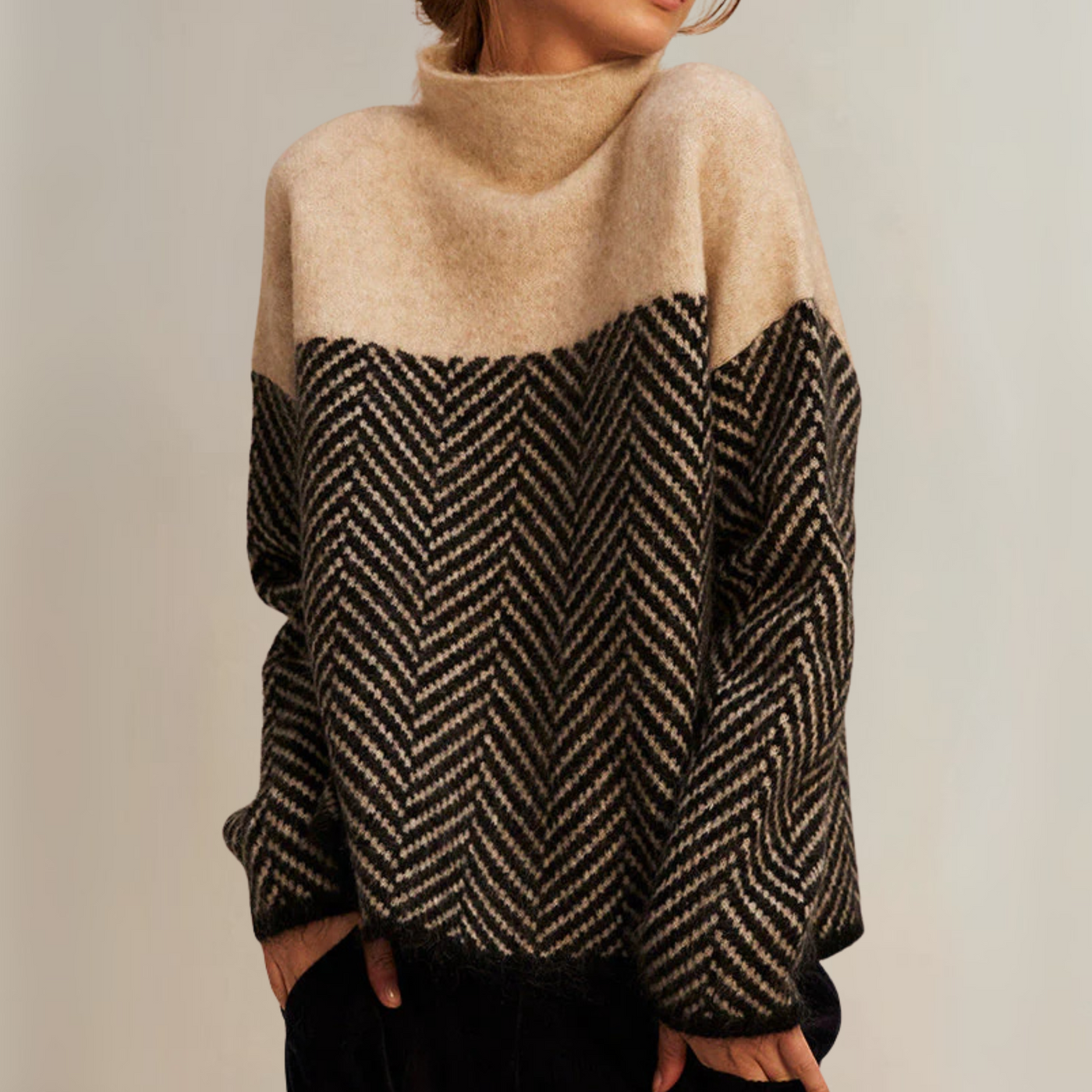 VIVILY | Baumwollrollkragenpullover