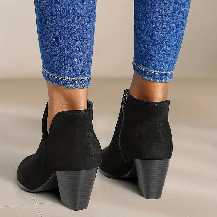 VIVILY | DAMENSTIEFELETTEN MIT DICKEM ABSATZ