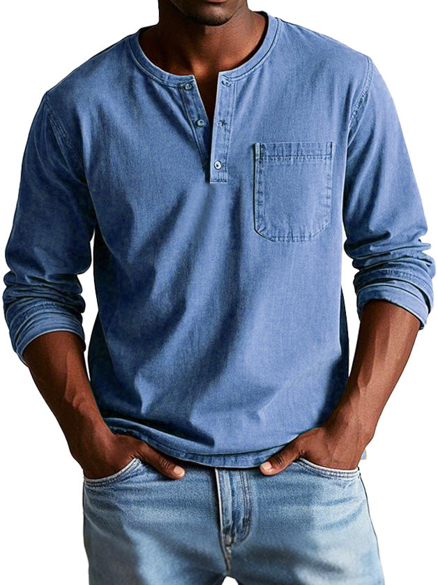 Florian™ | Lässiges Henley-Longsleeve