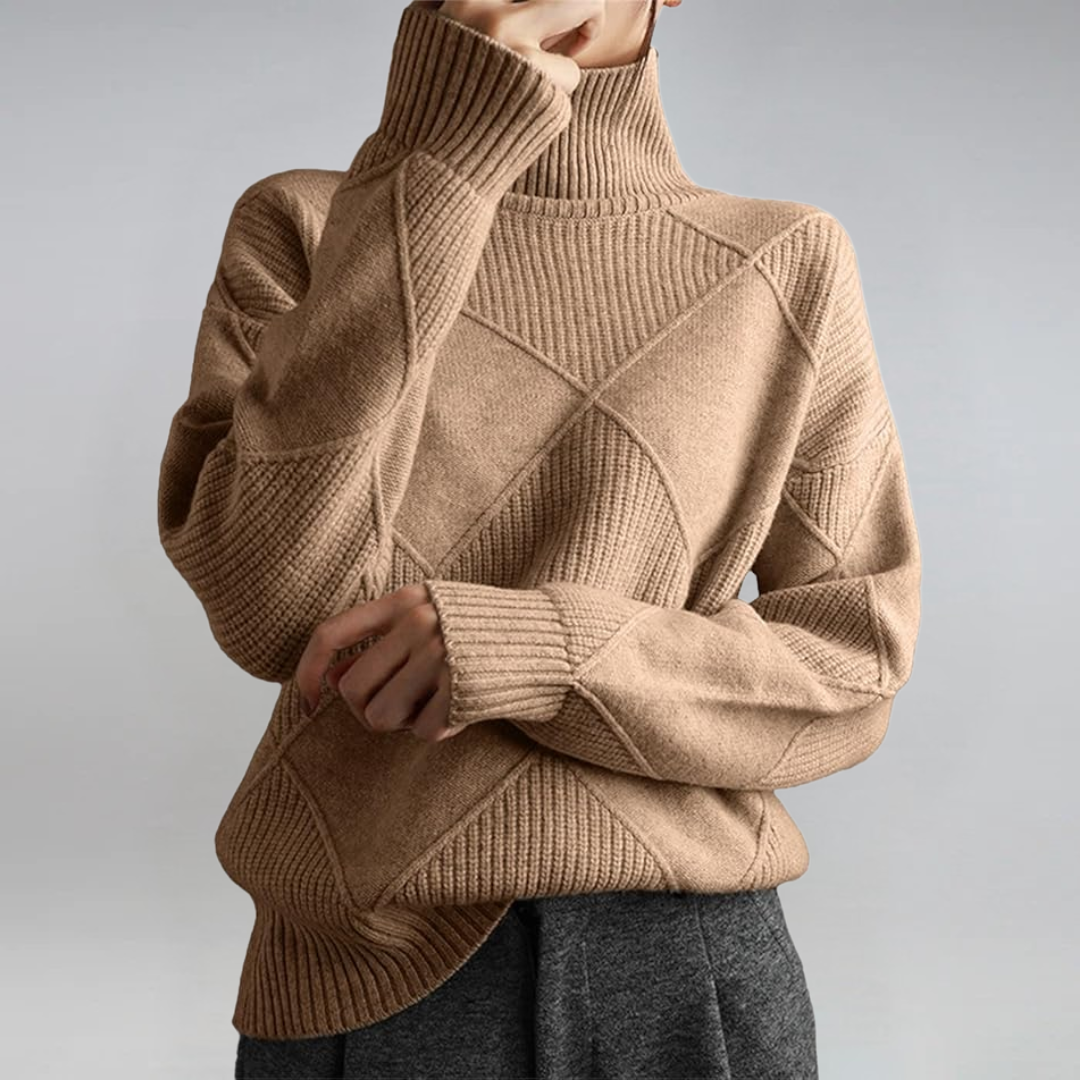 VIVILY | Luxus Kaschmir Rollkragenpullover