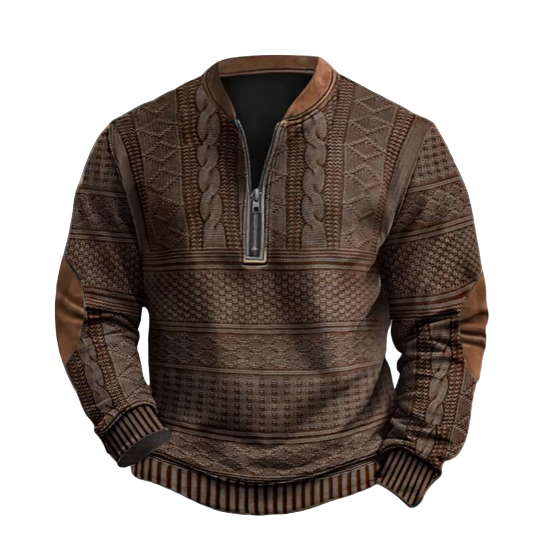 VIVILY | Strickpullover mit Reißverschlussdetails