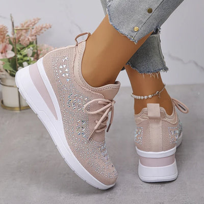 VIVILY | Orthopädische Sneakers mit funkelnden Strasssteinen