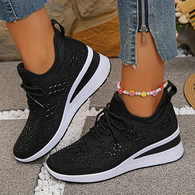 VIVILY | Orthopädische Sneakers mit funkelnden Strasssteinen