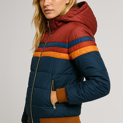 Renate™ | Gefütterte Winterjacke mit Kapuze
