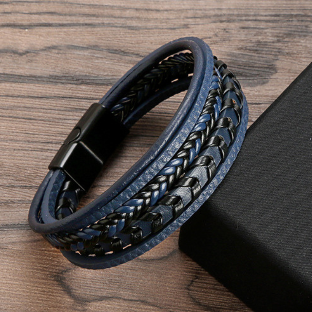 Erik® | Geflochtenes Lederarmband im Wikinger-Stil