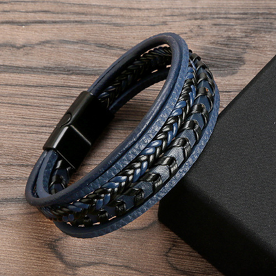 Erik® | Geflochtenes Lederarmband im Wikinger-Stil