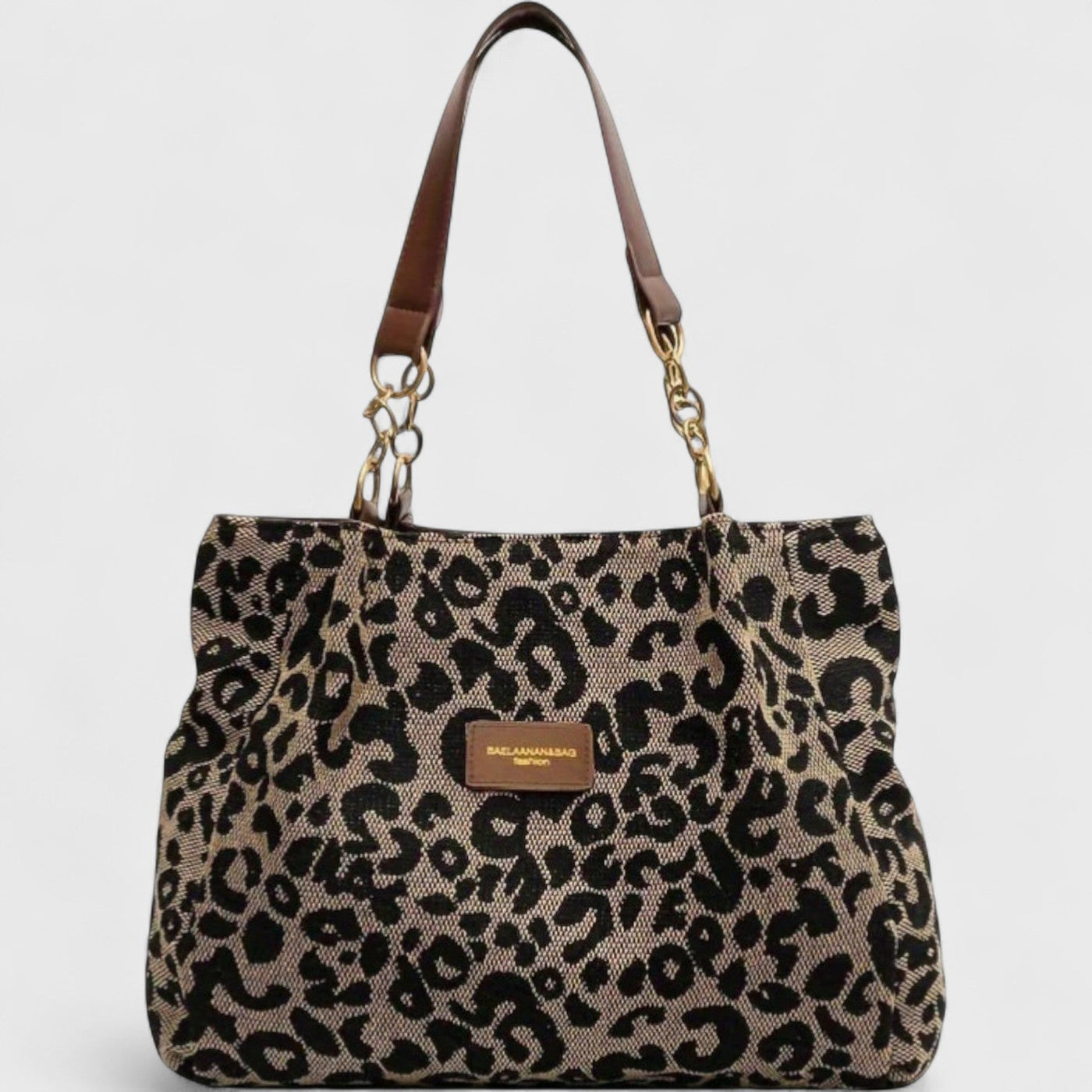Élodie – Große Tasche mit elegantem Leopardenmuster