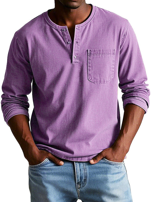 Florian™ | Lässiges Henley-Longsleeve