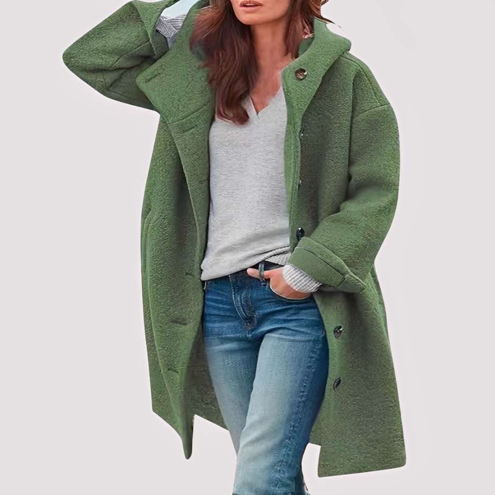 Vivily | Eleganter und Bequemer Mid-Length Mantel – Ideal für Deinen Alltag