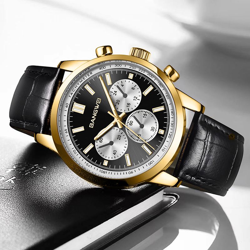 VIVILY | Militär Sport Casual™ Quarz Uhr aus Leder