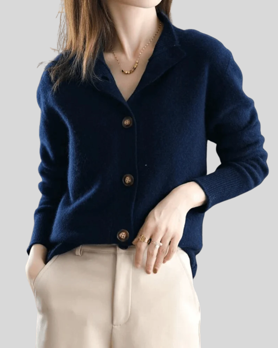 VIVILY | Retro-Style Kaschmir-Cardigan