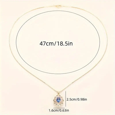 VIVILY | Collier Kavella Noctazure aus Gold