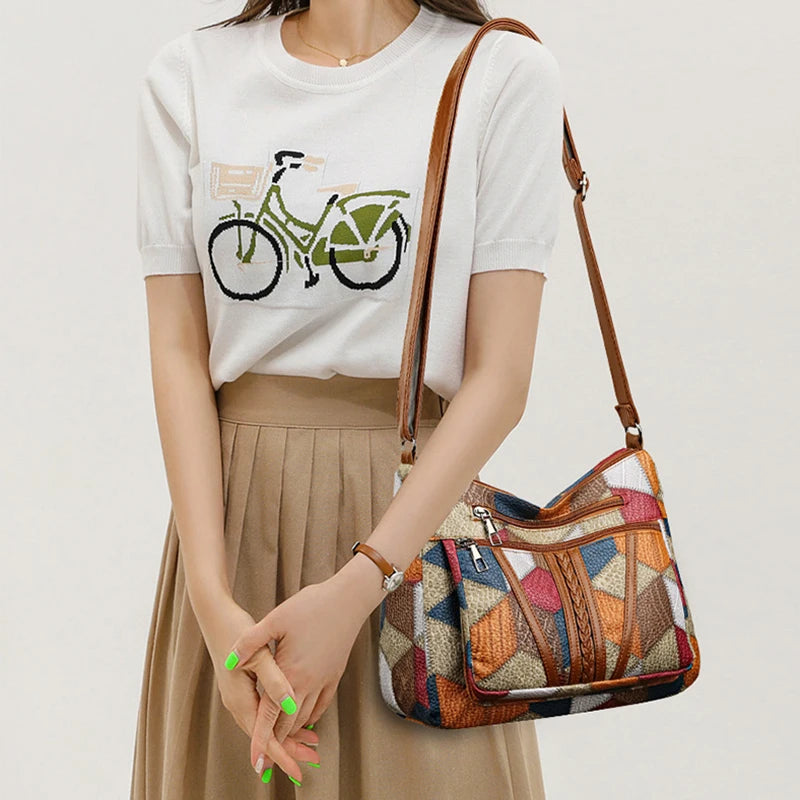 Gisela™ | Schultertasche mit Muster