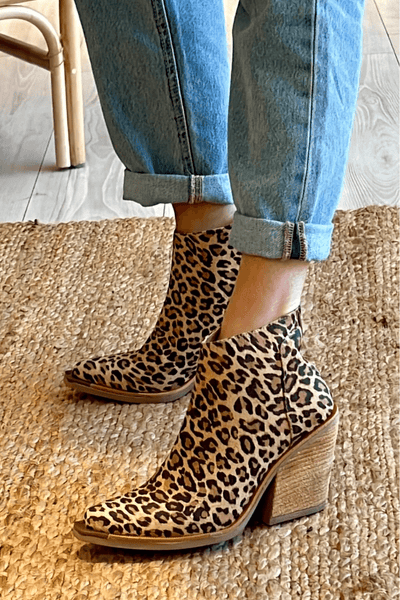 VIVILY | Leo-Print Stiefeletten