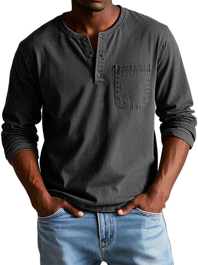 Florian™ | Lässiges Henley-Longsleeve