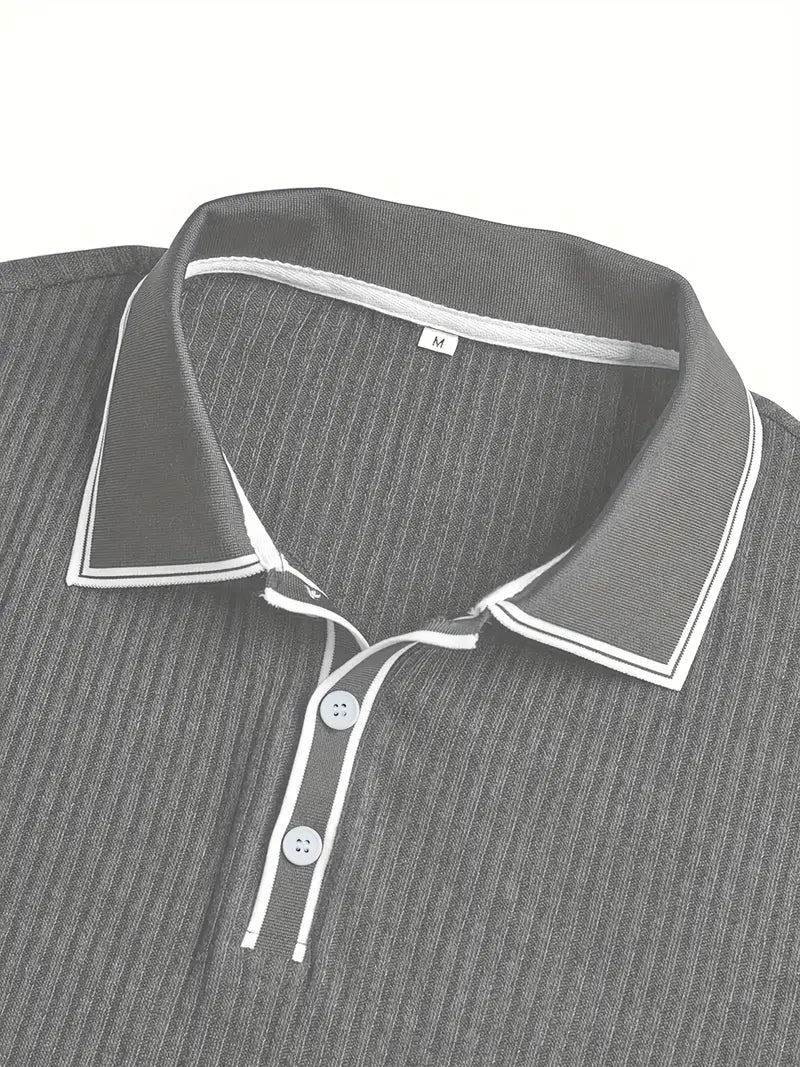 Matthias | Polohemd – Strukturierte Eleganz mit Mediterranem Flair