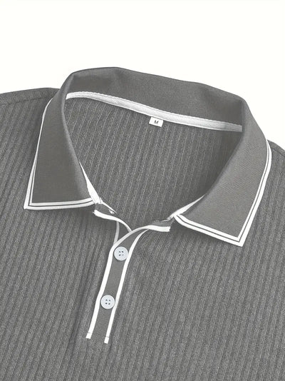 Matthias | Polohemd – Strukturierte Eleganz mit Mediterranem Flair