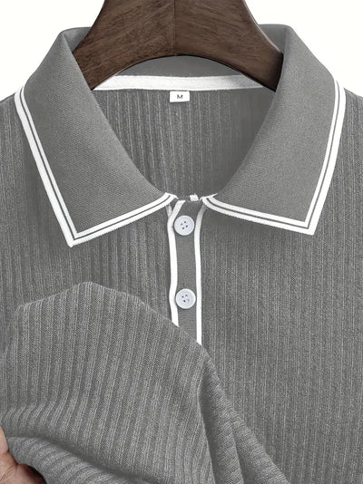 Matthias | Polohemd – Strukturierte Eleganz mit Mediterranem Flair
