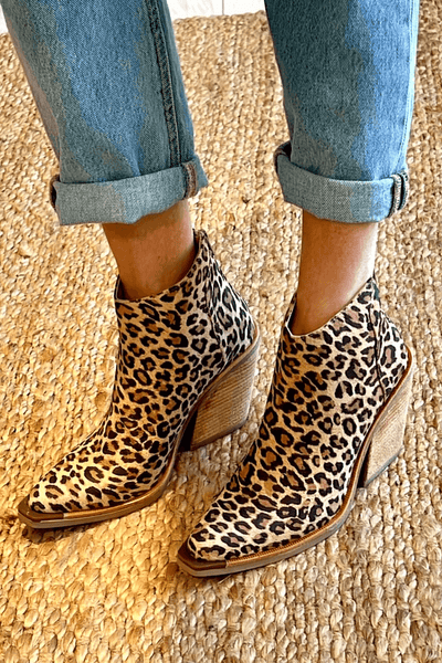 VIVILY | Leo-Print Stiefeletten