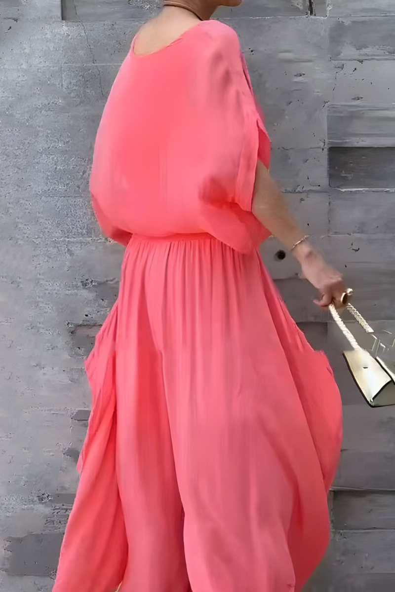 Mathilda™ | Weites Top & Hose mit Schlitz – Zweiteiliges Chiffon-Set