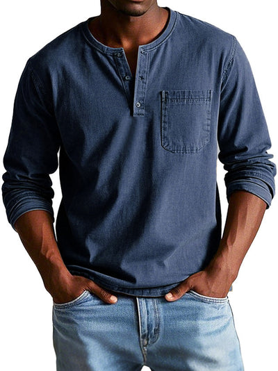 Florian™ | Lässiges Henley-Longsleeve