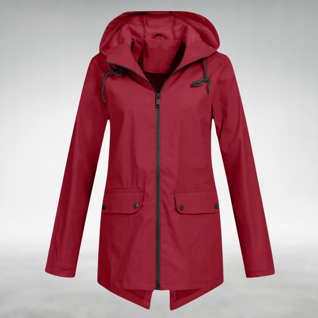 VIVILY | Wasserdichte Kapuzenjacke mit Taschen
