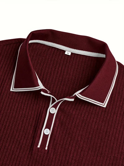 Matthias | Polohemd – Strukturierte Eleganz mit Mediterranem Flair