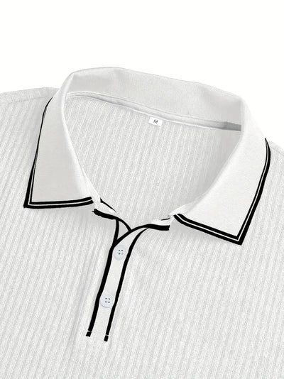 Matthias | Polohemd – Strukturierte Eleganz mit Mediterranem Flair