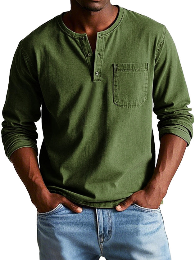 Florian™ | Lässiges Henley-Longsleeve