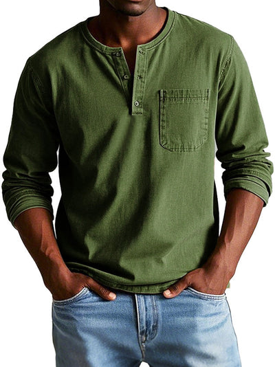 Florian™ | Lässiges Henley-Longsleeve