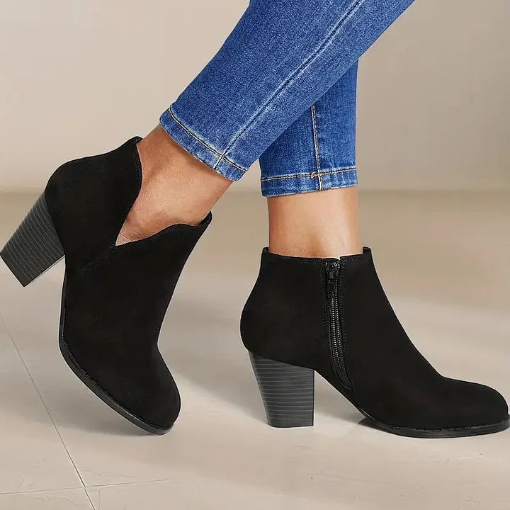 VIVILY | DAMENSTIEFELETTEN MIT DICKEM ABSATZ