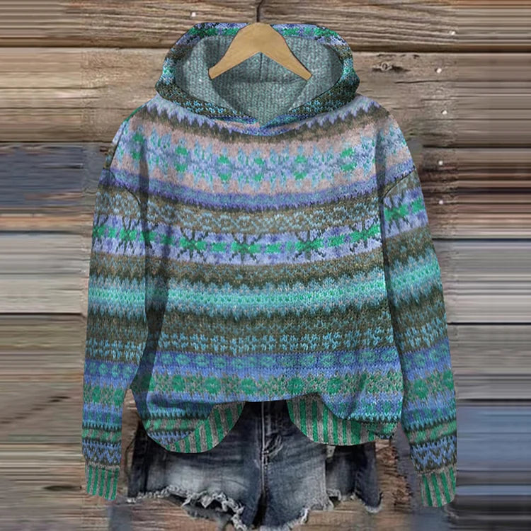 Carola | Zeitloser Muster-Hoodie